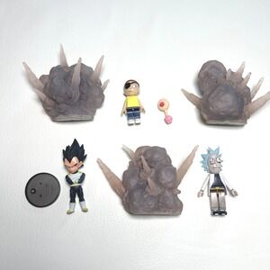 Bandai Dragon Ball Z Rick and Morty Vegeta Lot Tamashii Effects Explosion Gray